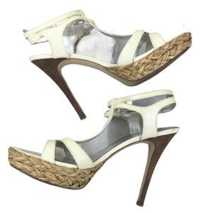 Guess by Marciano Bone Platform Heels 7.5